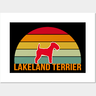 Lakeland Terrier Vintage Silhouette Posters and Art